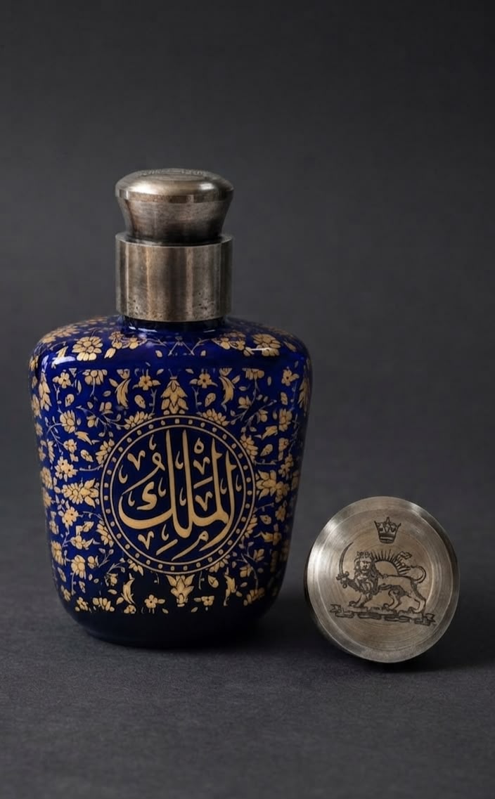 Very rare persian qajar grade perfume bottle.